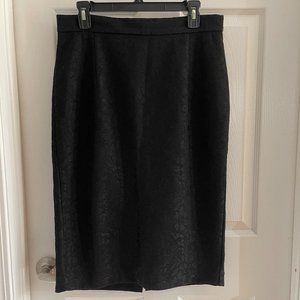 Jennifer Lopez Black Lace Pencil Skirt  Size Large